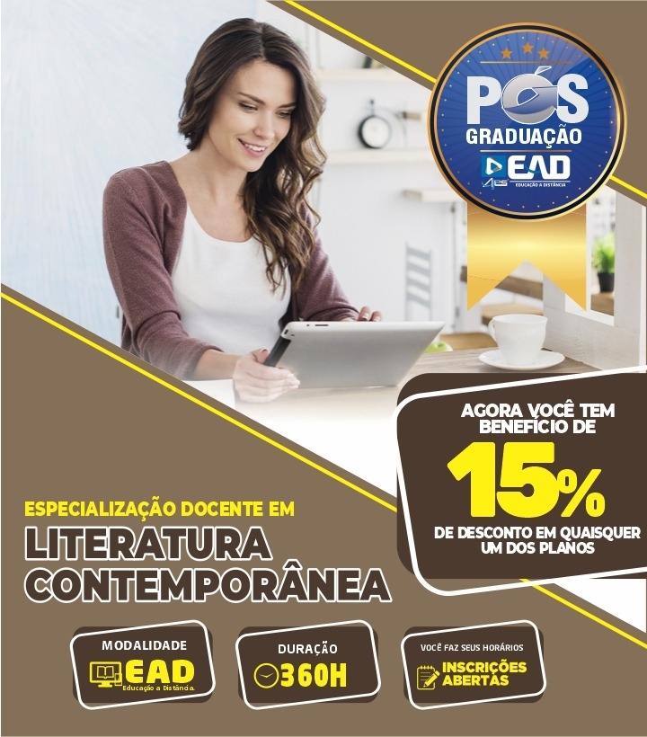 Especialização Docente em LITERATURA CONTEMPORÂNEA 